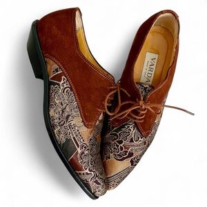 Varda Men’s Brown Suede Oxford Shoes Size 42/9